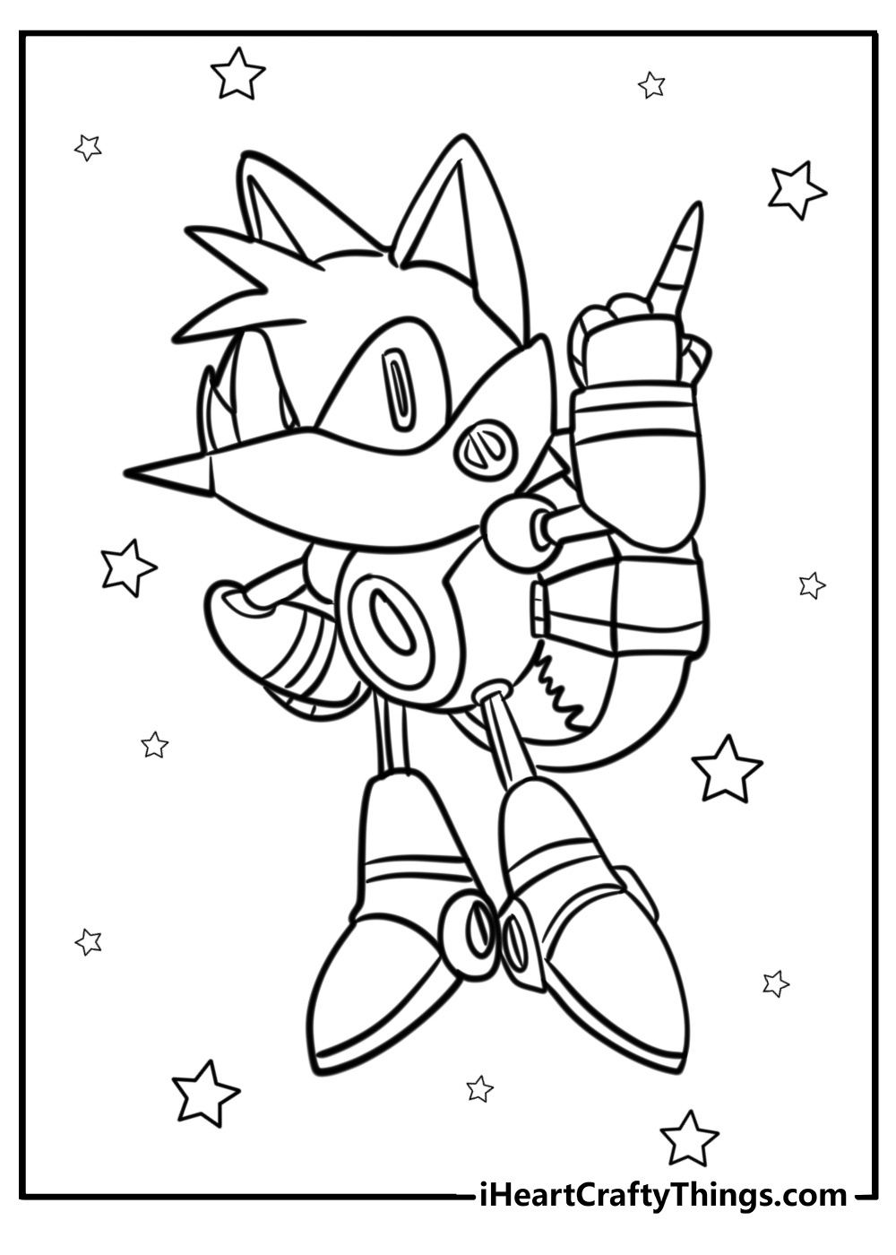 tails coloring pages