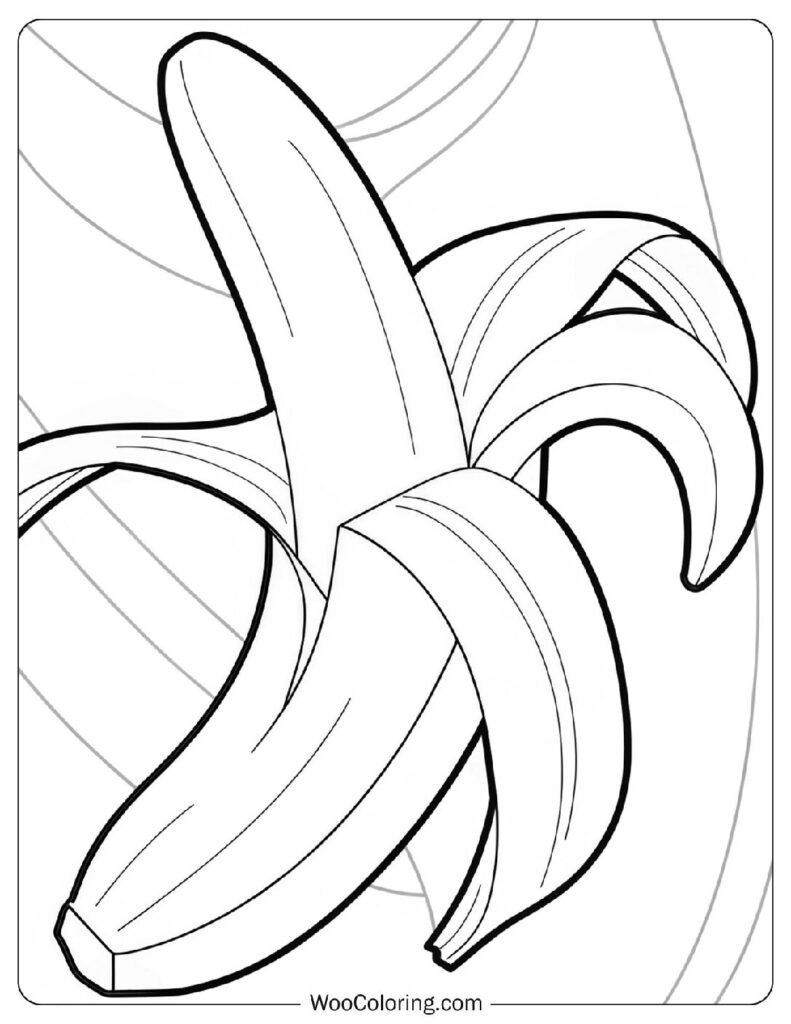 24 Banana Coloring Pages Free PDF To Print Woo Coloring
