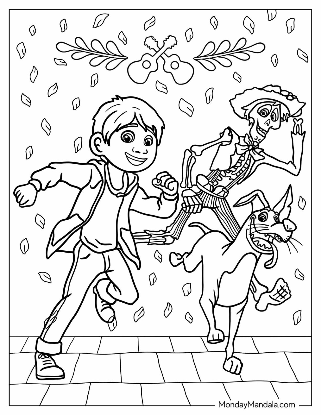 24 Coco Coloring Pages Free PDF Printables 