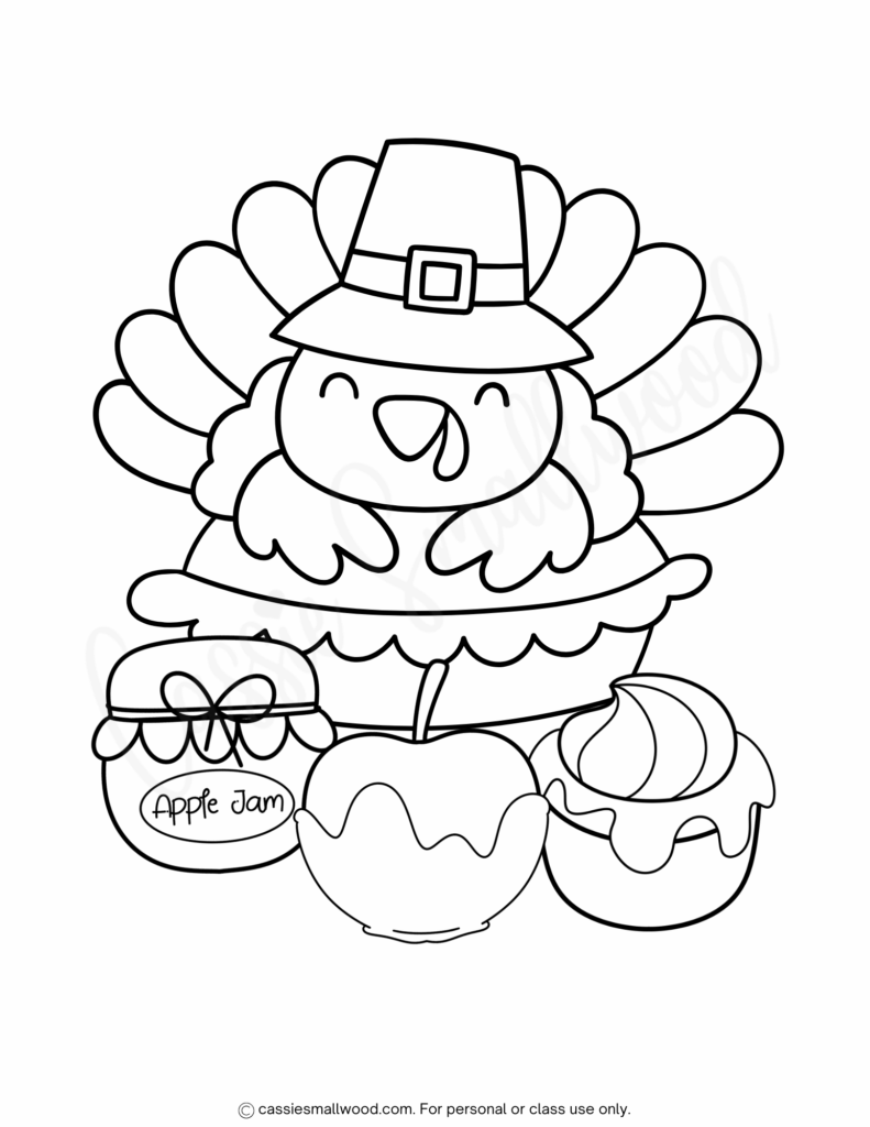 coloring pages of turkeys for preschool
