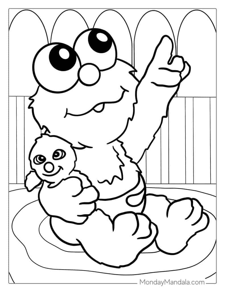 elmo coloring pages