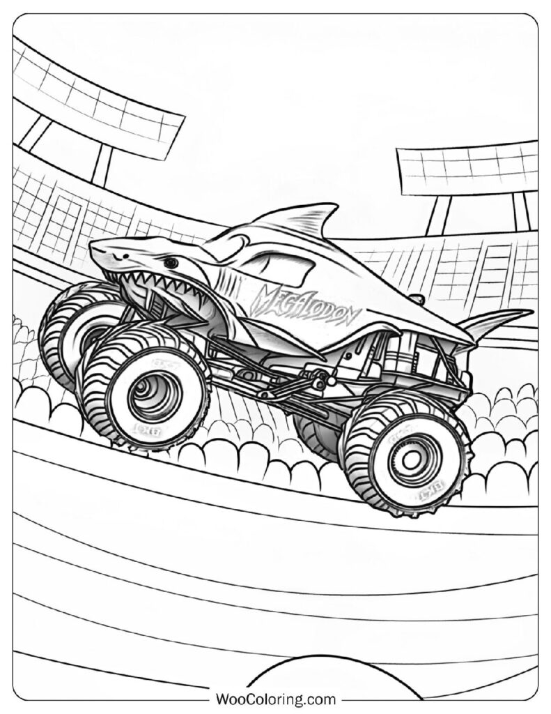 monster truck coloring pages