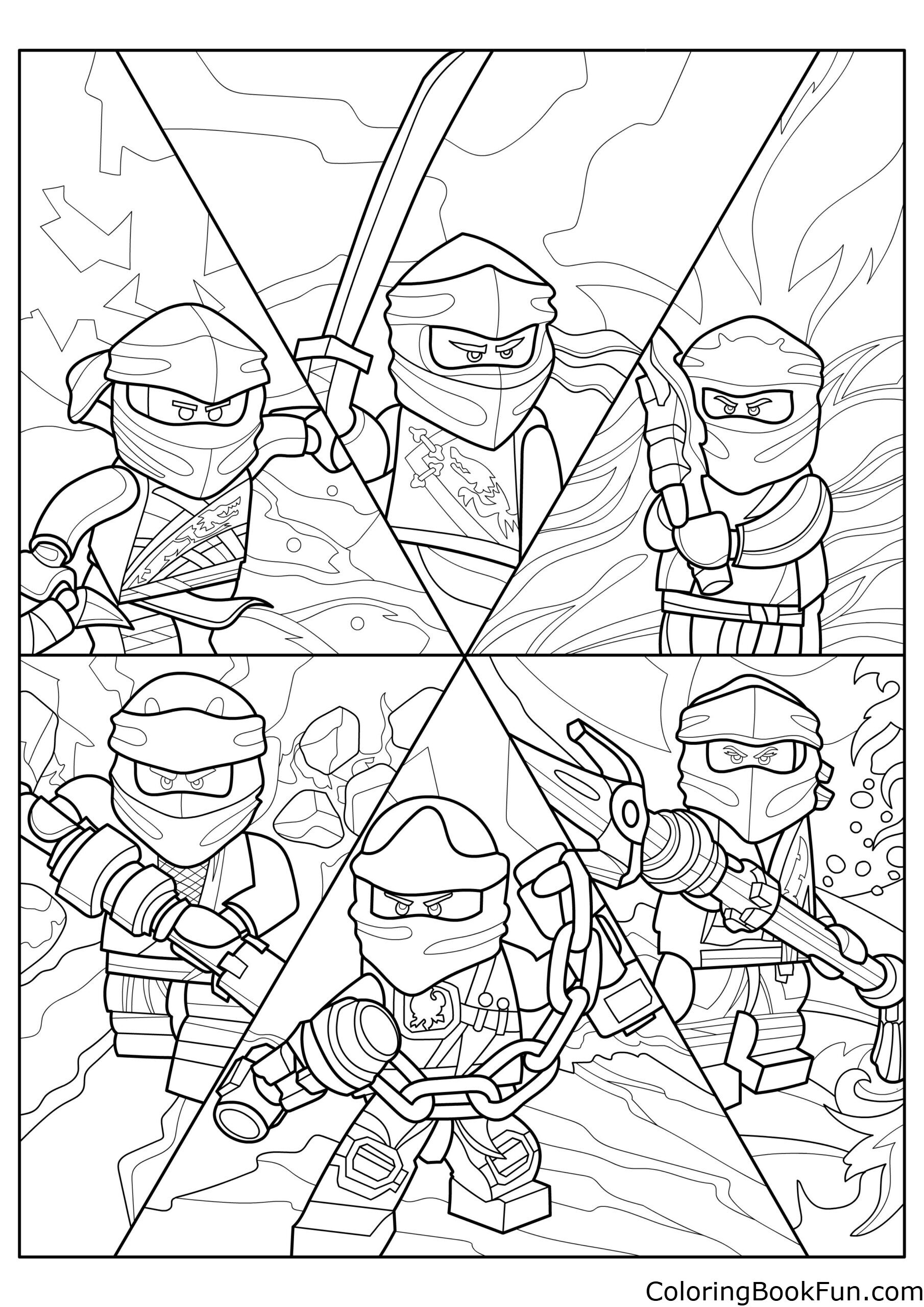 24 Ninjago Coloring Pages ColoringBookFun
