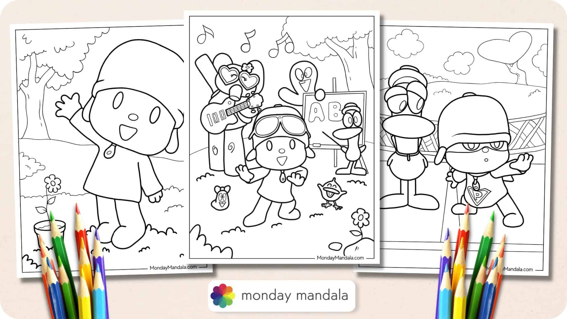 24 Pocoyo Coloring Pages Free PDF Printables 
