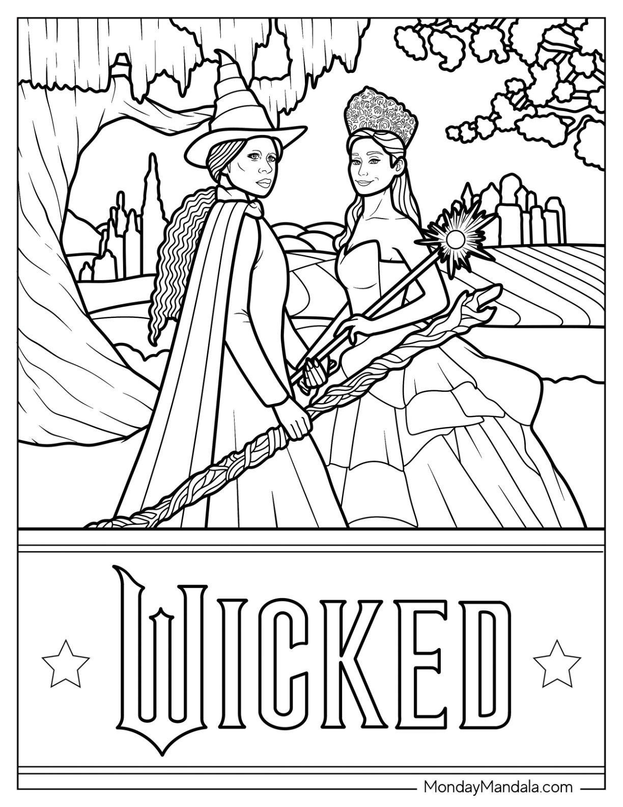 24 Wicked Coloring Pages Free PDF Printables 