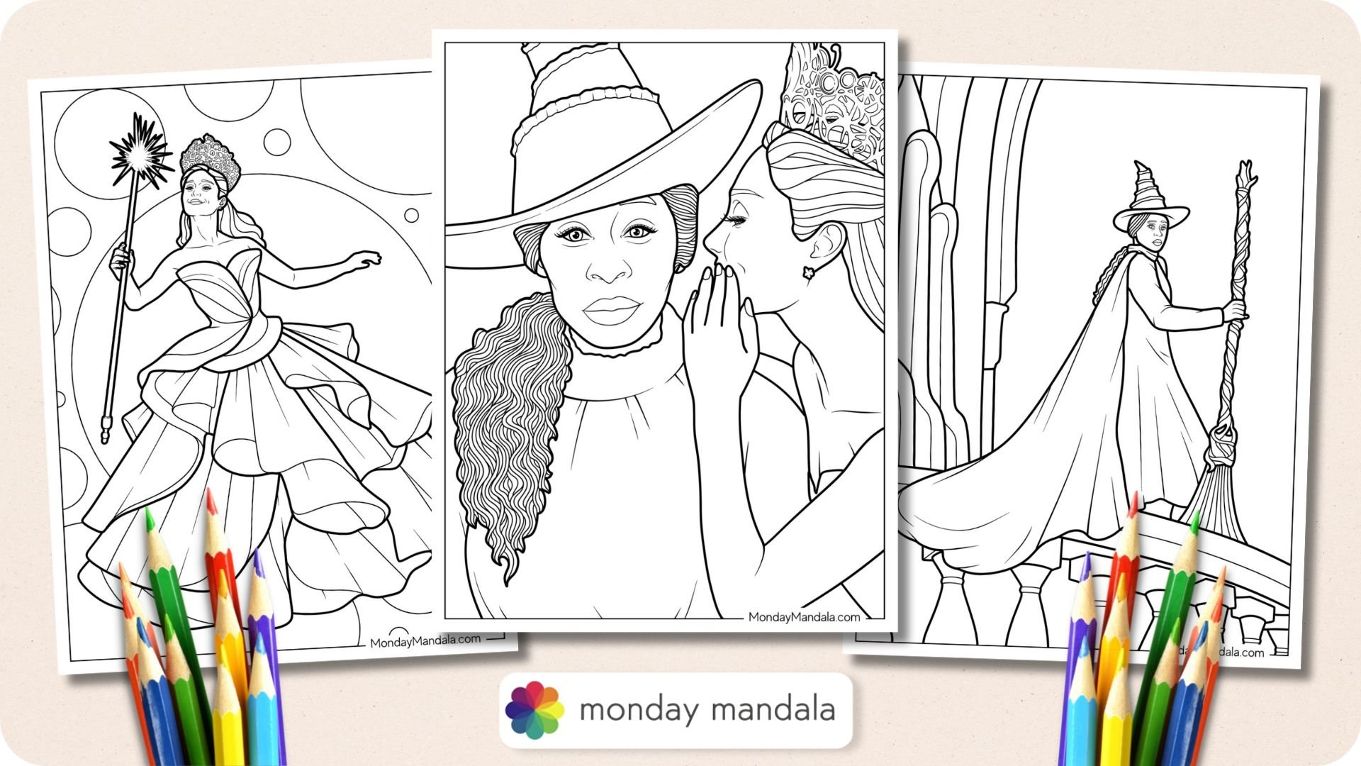 24 Wicked Coloring Pages Free PDF Printables 