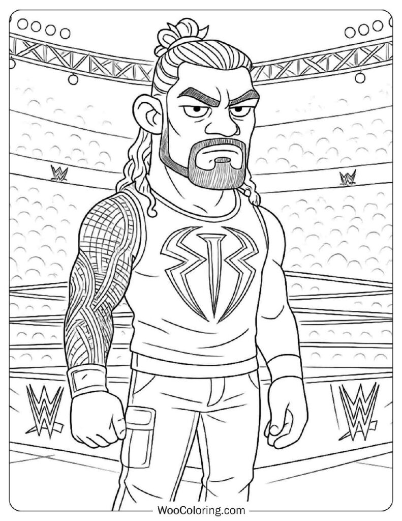 wwe coloring pages