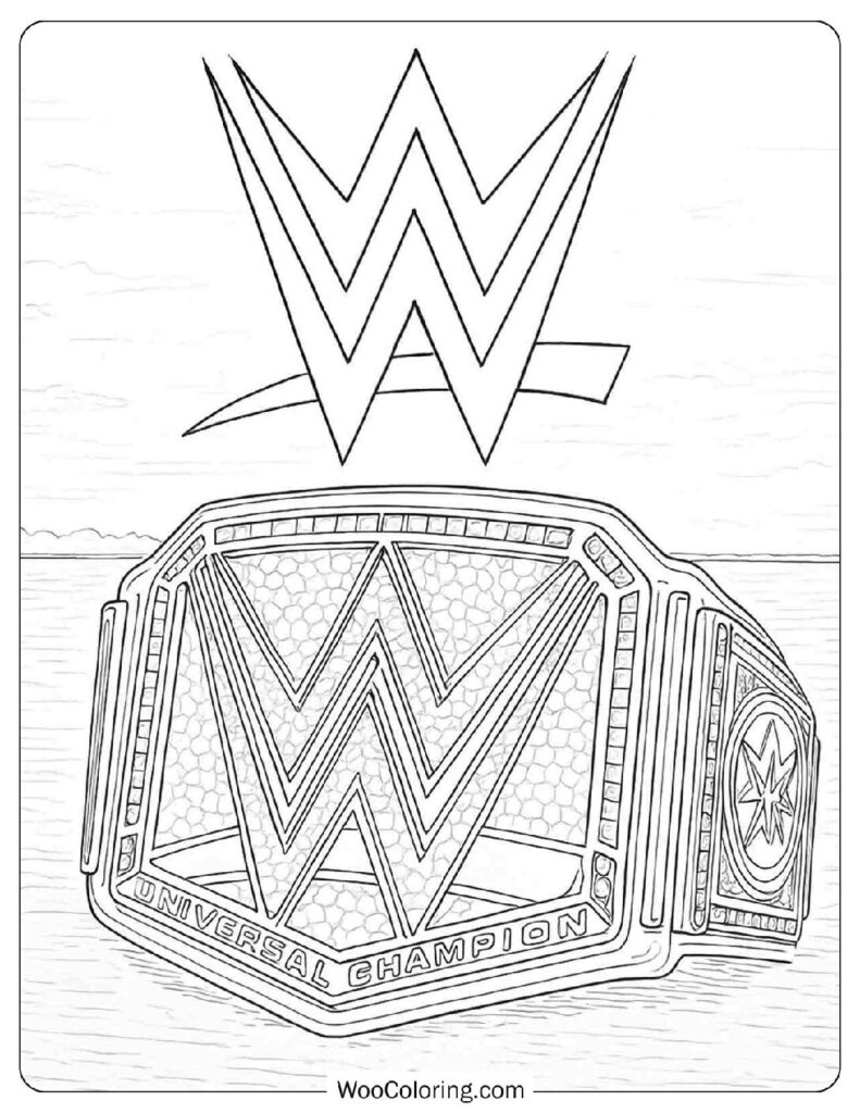 wwe wrestling coloring pages