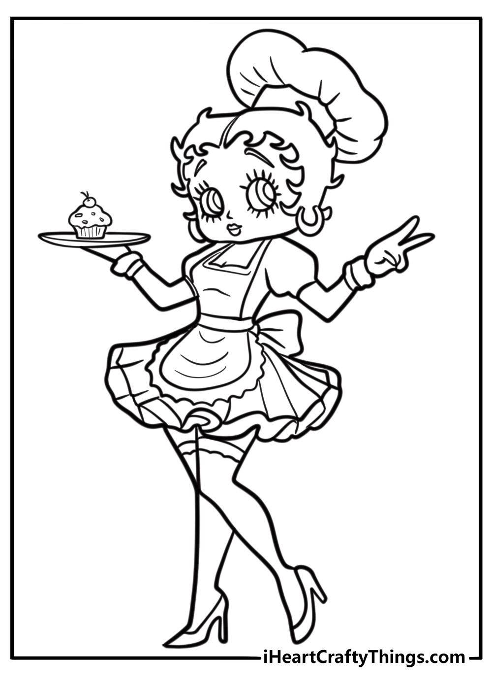 betty boop coloring pages