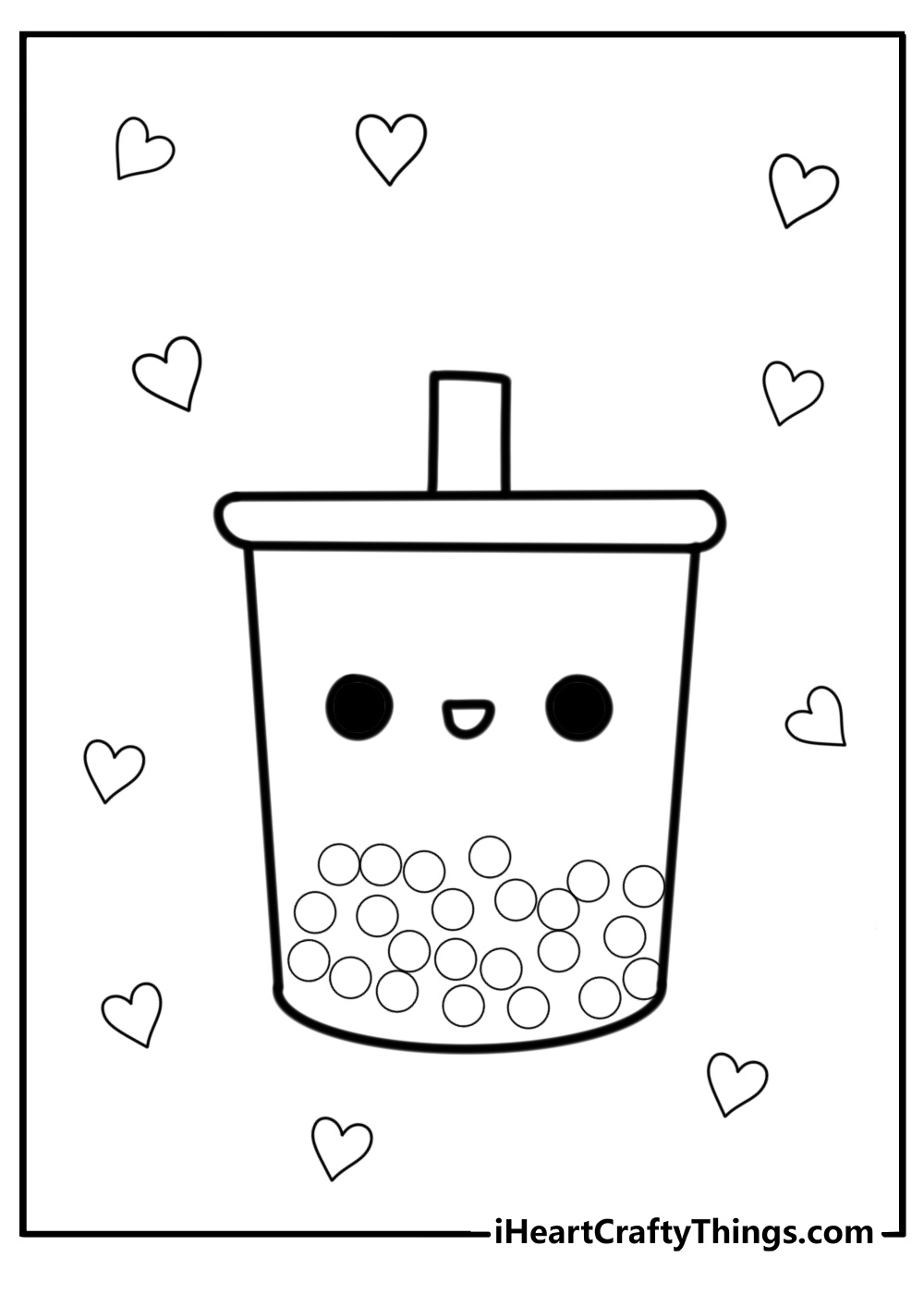 boba coloring page