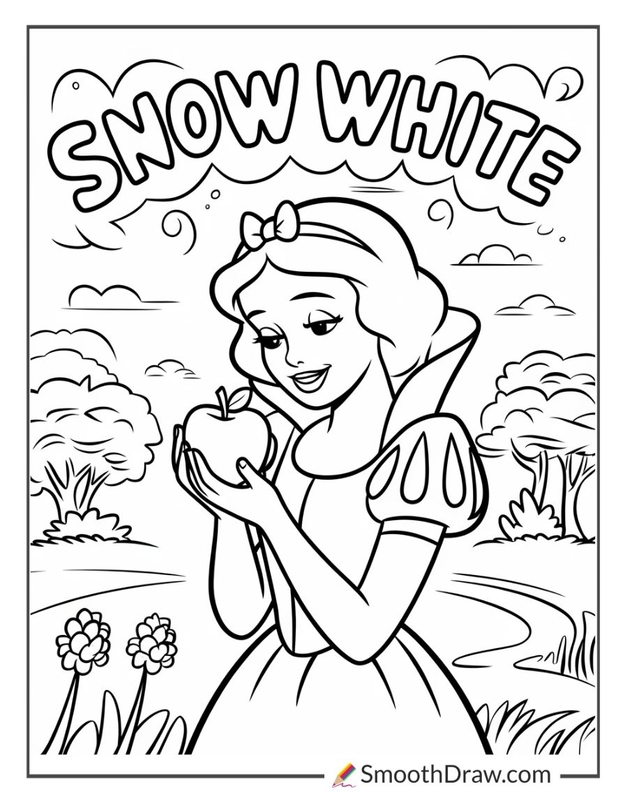 princess coloring page