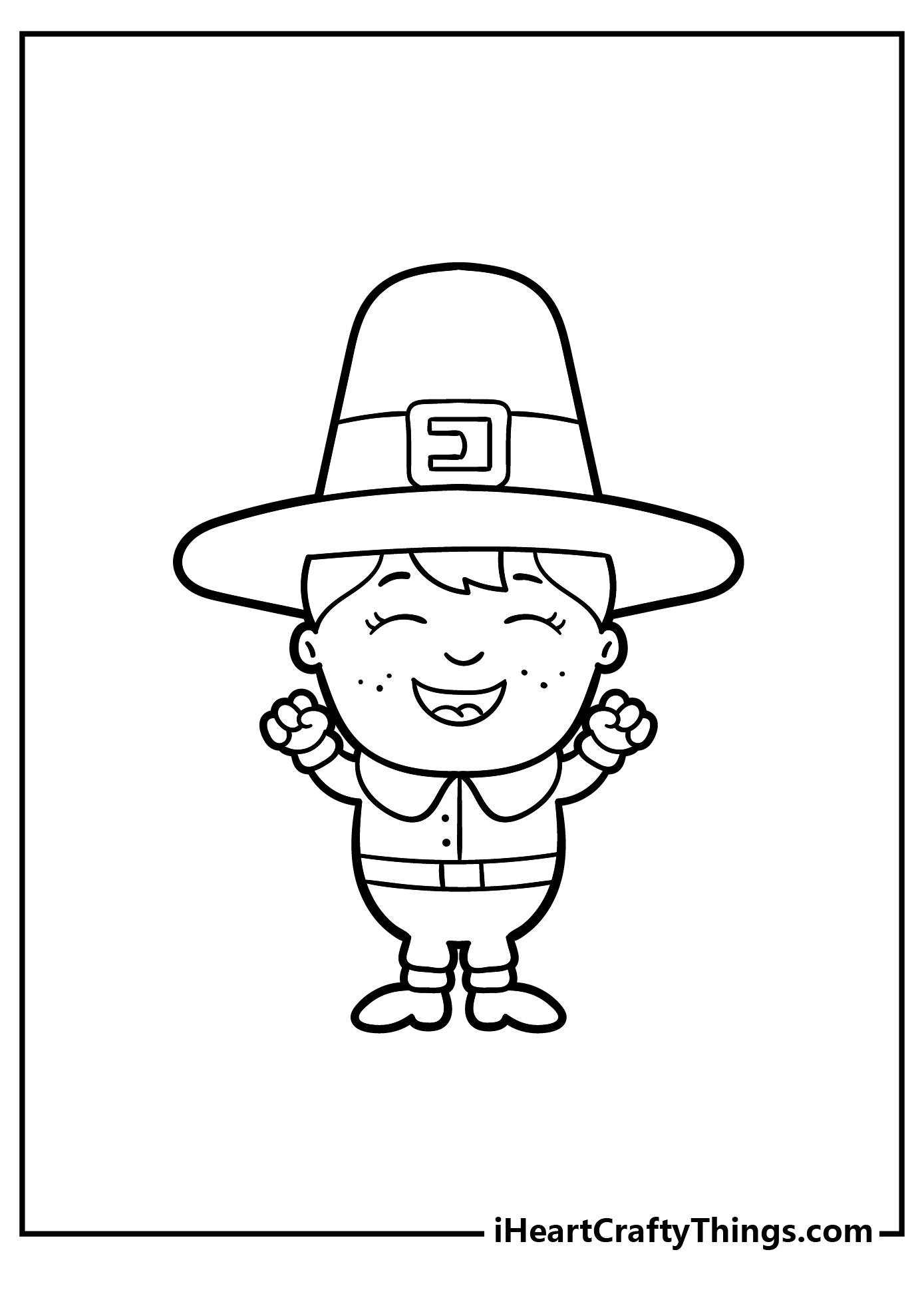 25 Pilgrim Coloring Pages Printable Free To Download PDF 