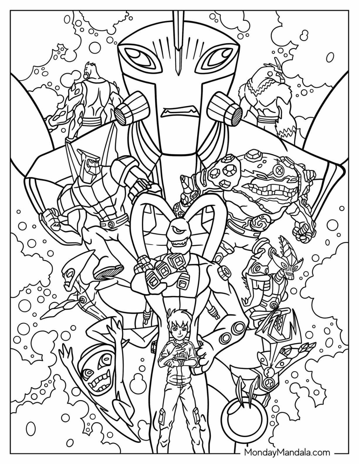 26 Ben 10 Coloring Pages Free PDF Printables 