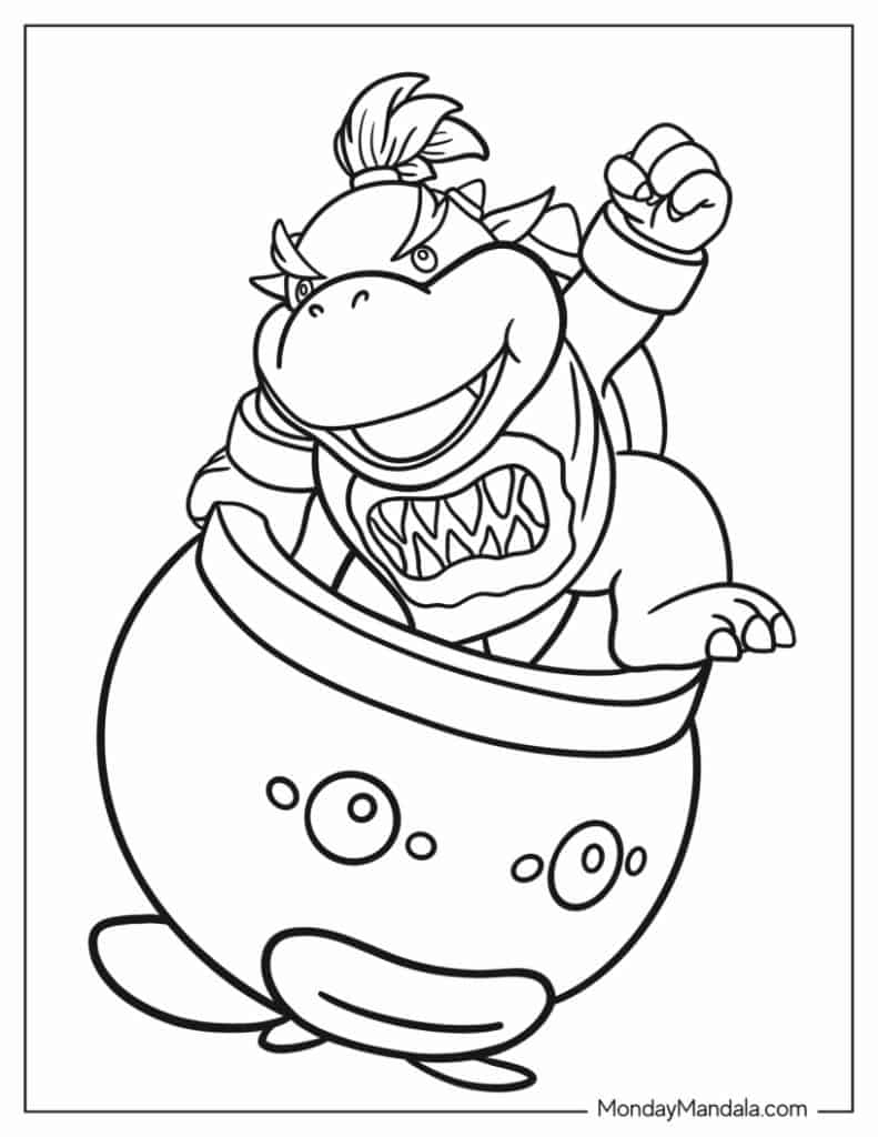 26 Bowser Coloring Pages Free PDF Printables 