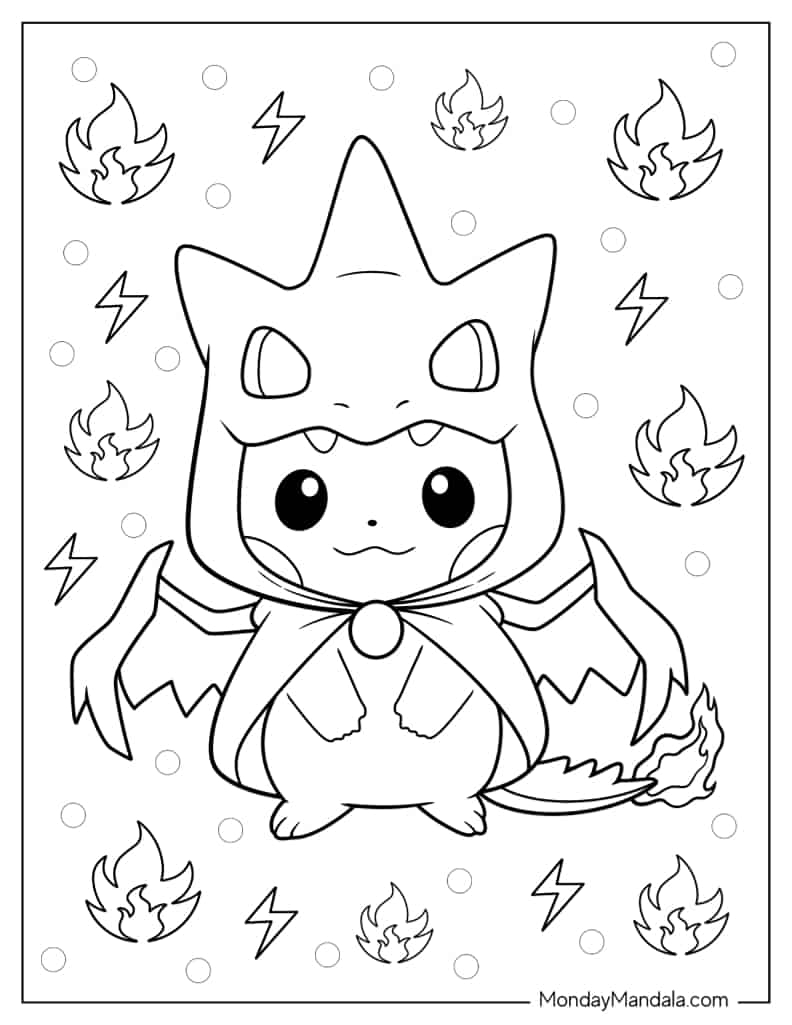 26 Charizard Coloring Pages Free PDF Printables 