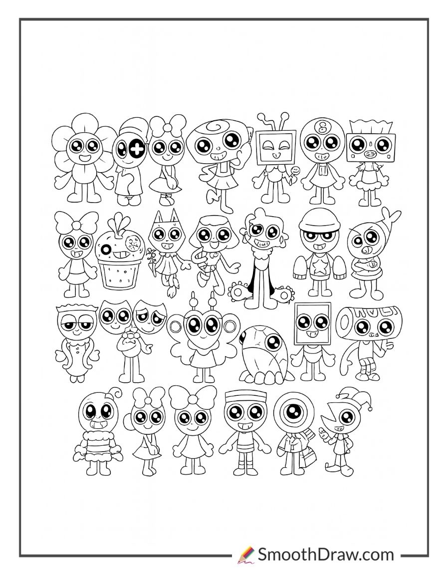 26 Dandy s World Coloring Pages Smooth Draw