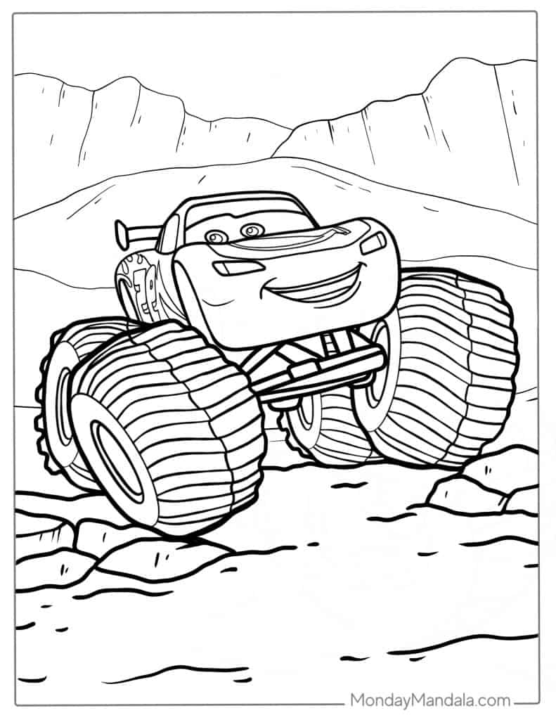 26 Lighting McQueen Coloring Pages Free PDF Printables 