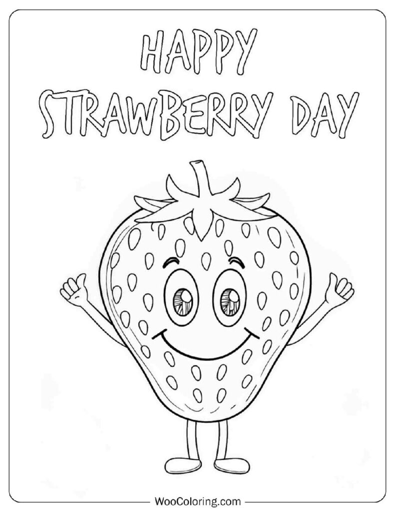 26 Strawberry Coloring Pages Free PDF To Print Woo Coloring