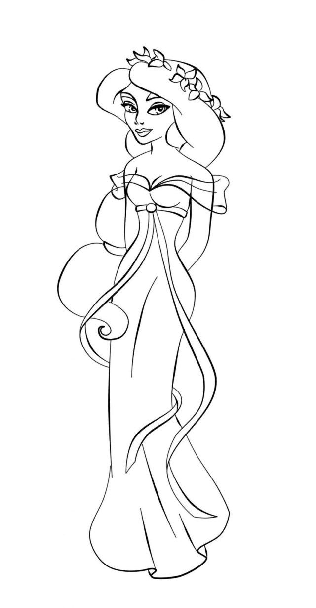 27 Marvelous Photo Of Princess Jasmine Coloring Pages