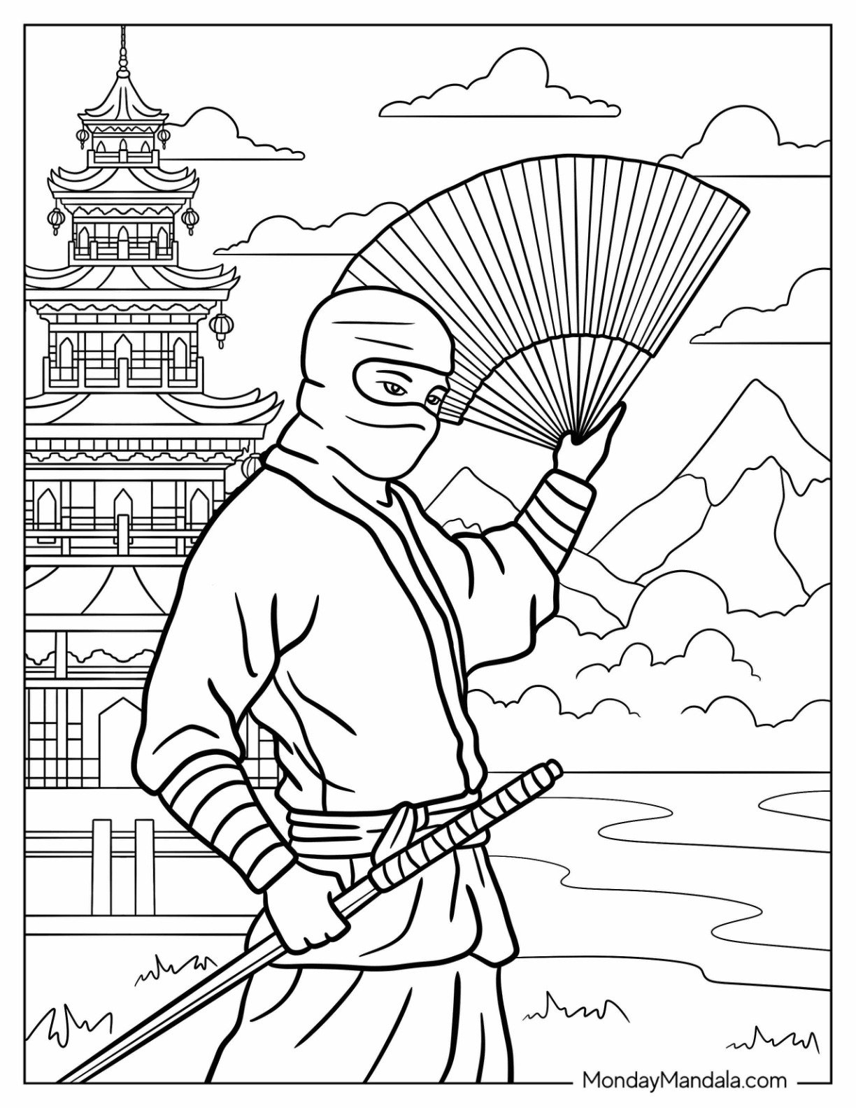 ninja coloring pages