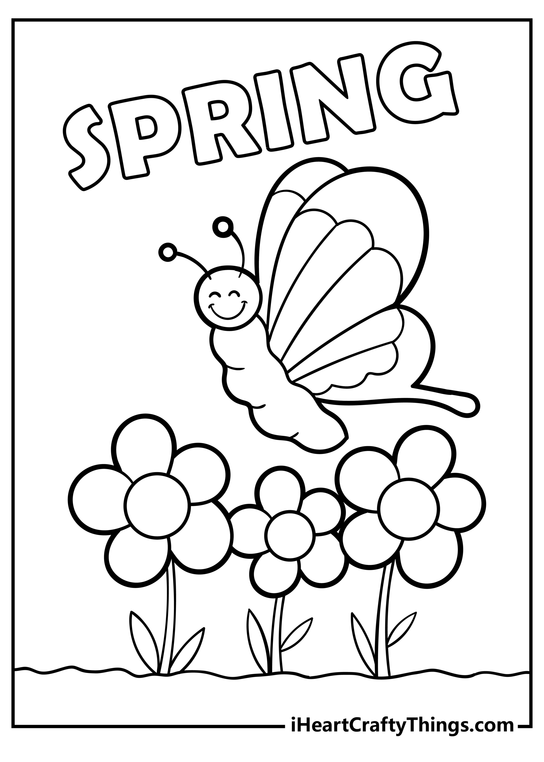coloring pages for spring