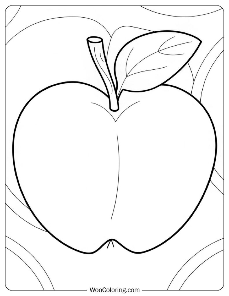 28 Apple Coloring Pages Free PDF To Print Woo Coloring