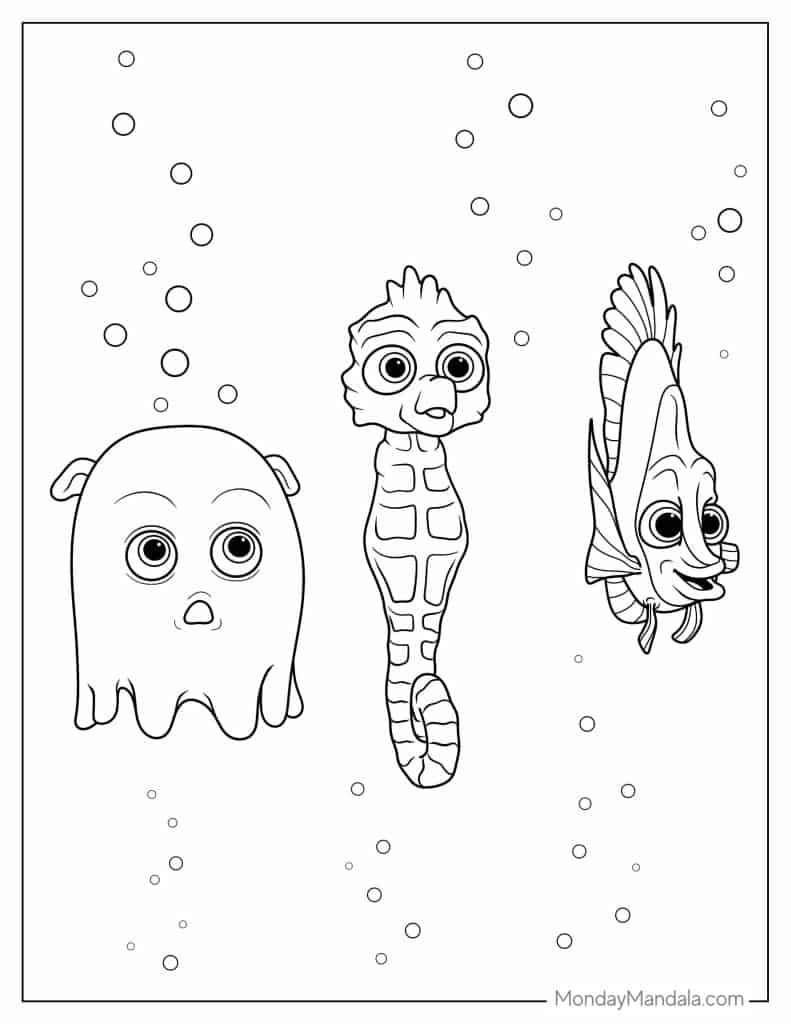 nemo coloring pages