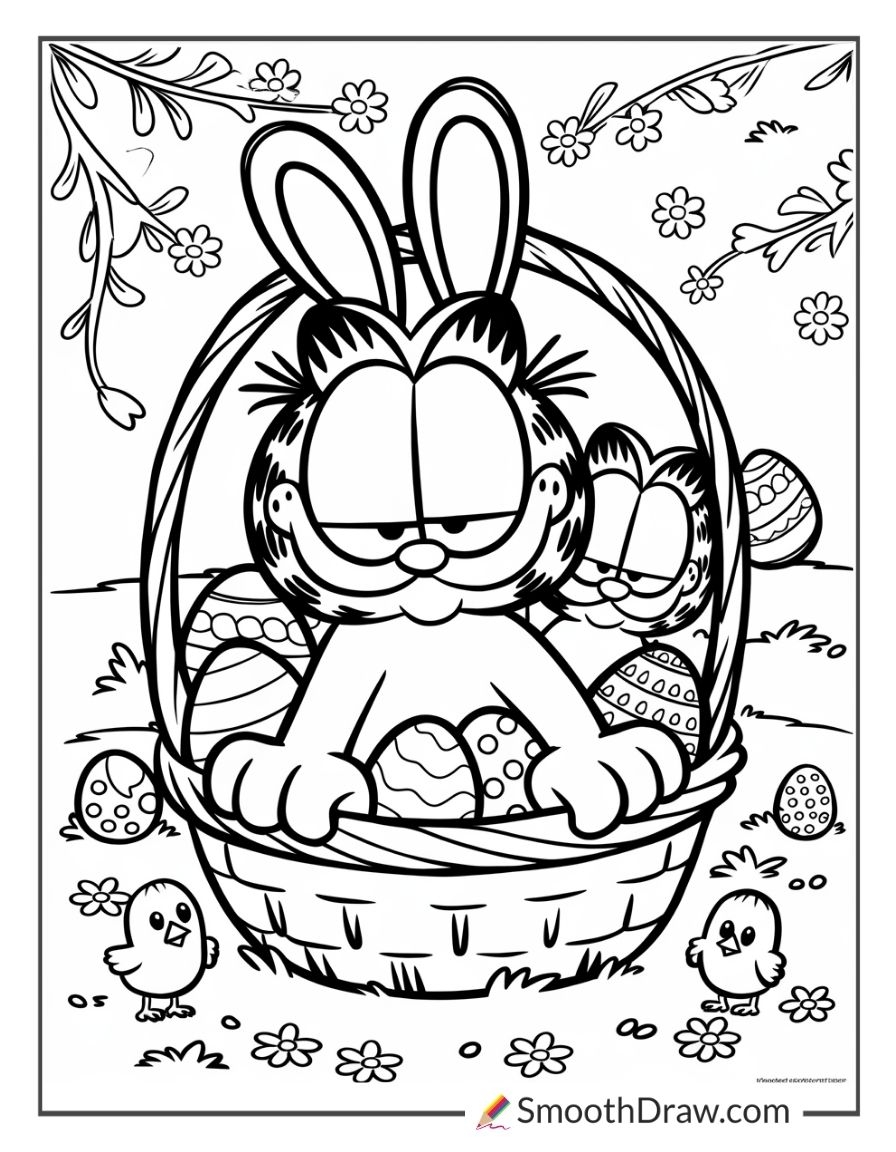 28 Garfield Coloring Pages For Kids Smooth Draw