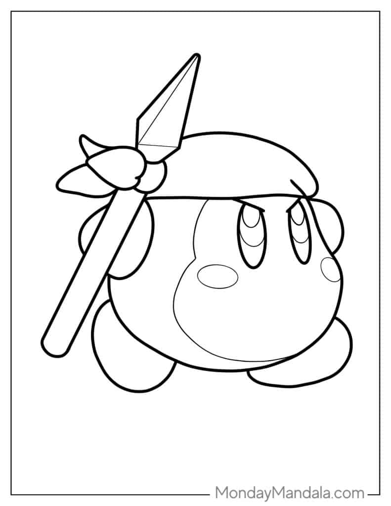 28 Kirby Coloring Pages Free PDF Printables 