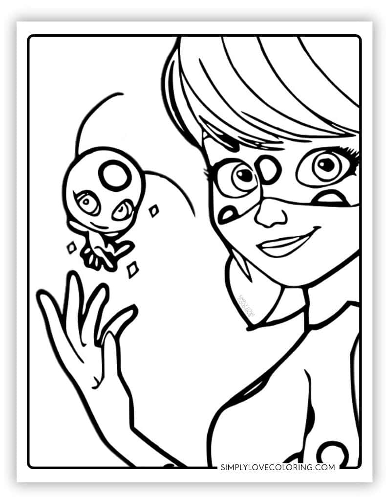 miraculous ladybug coloring pages