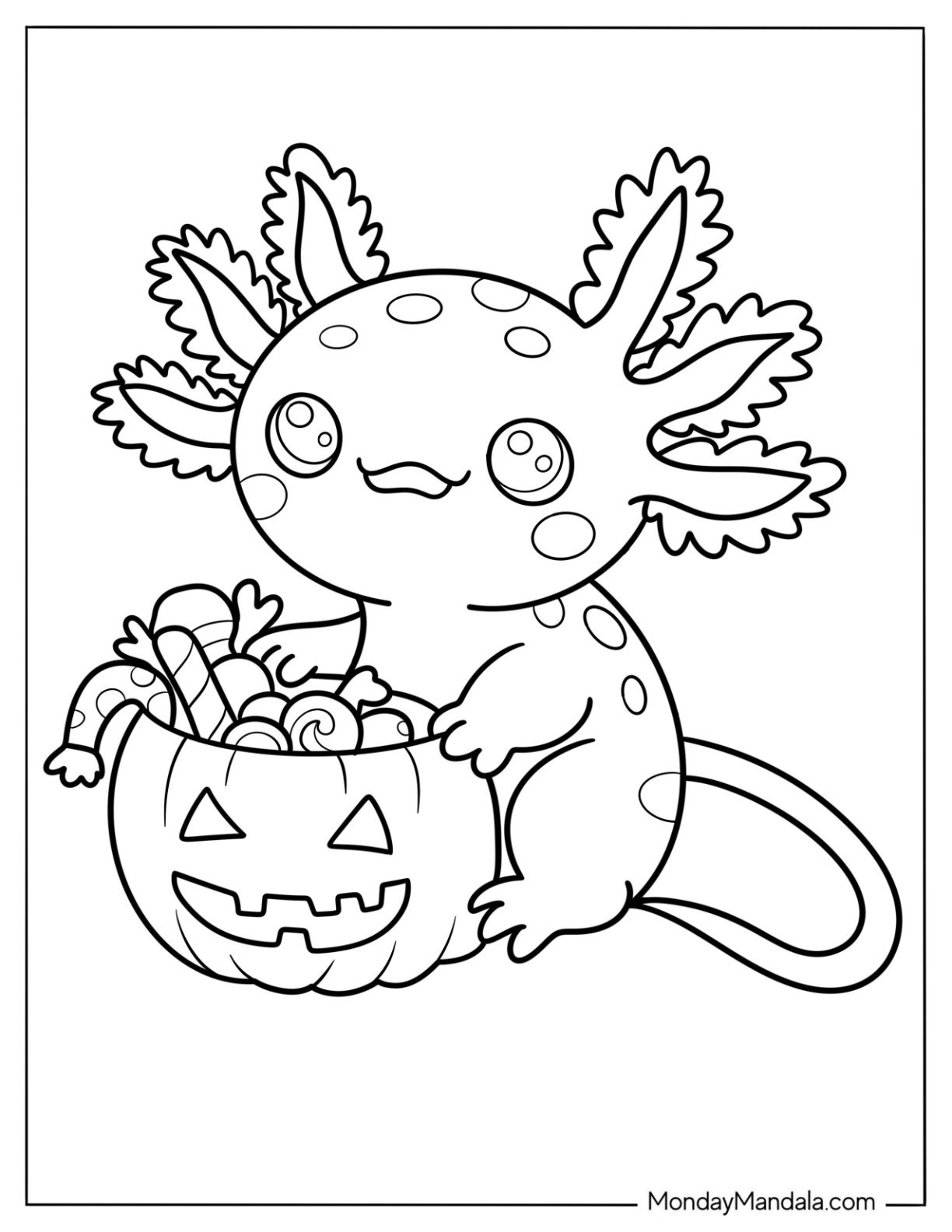 29 Axolotl Coloring Pages Free PDF Printables 