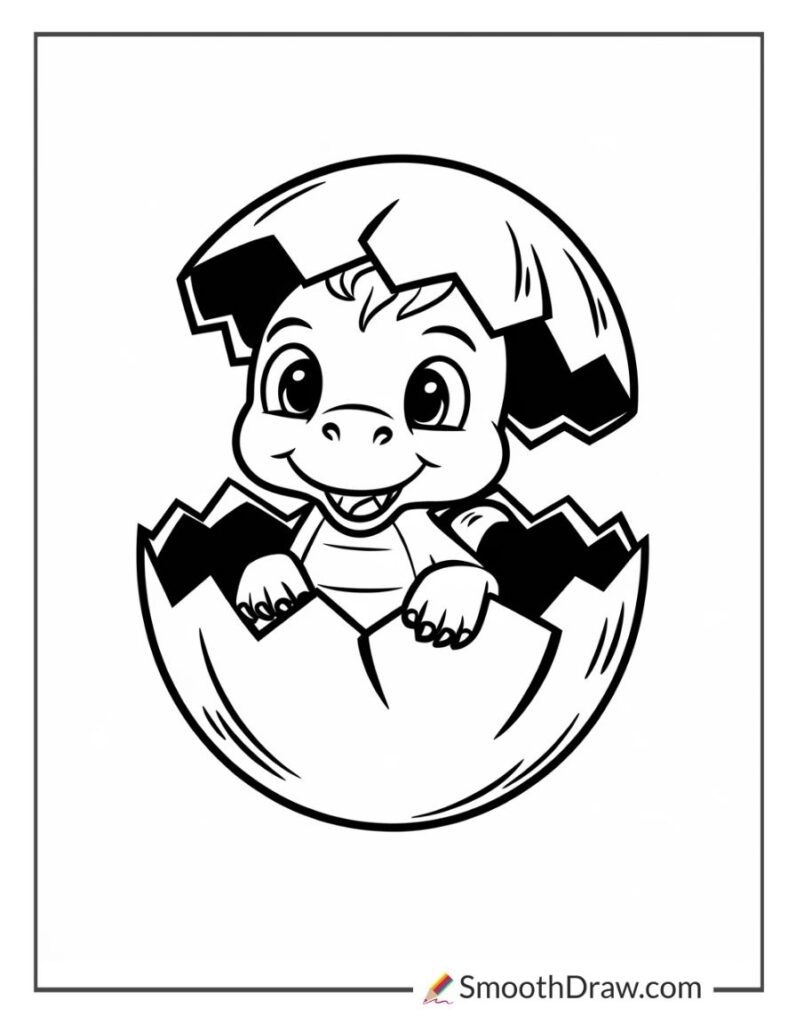 free dinosaur coloring pages for preschoolers