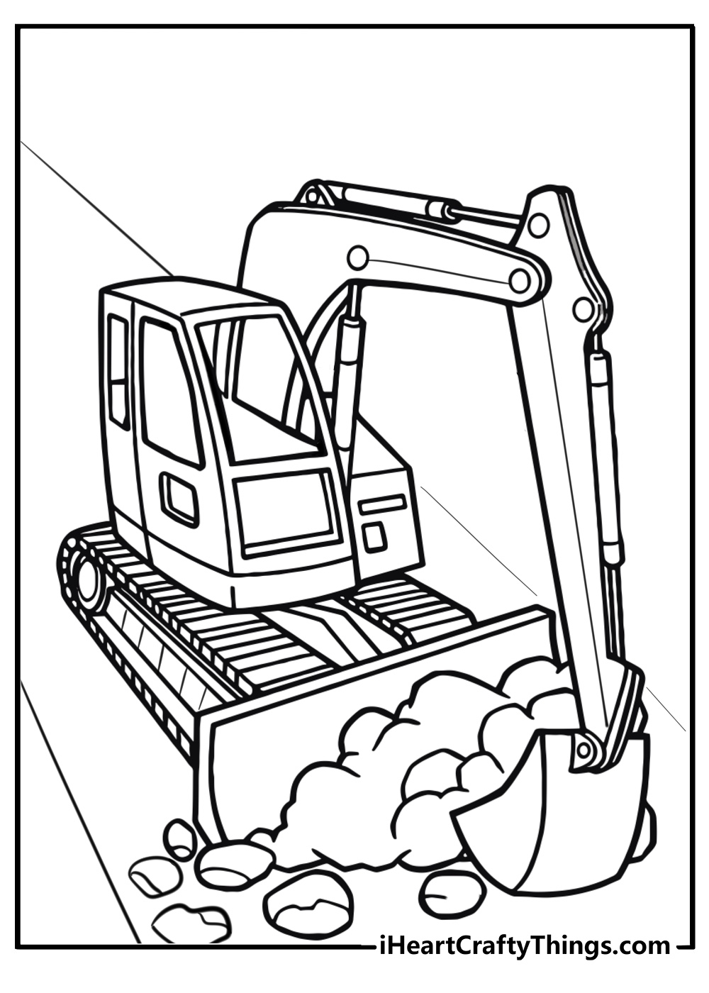 construction coloring pages preschool