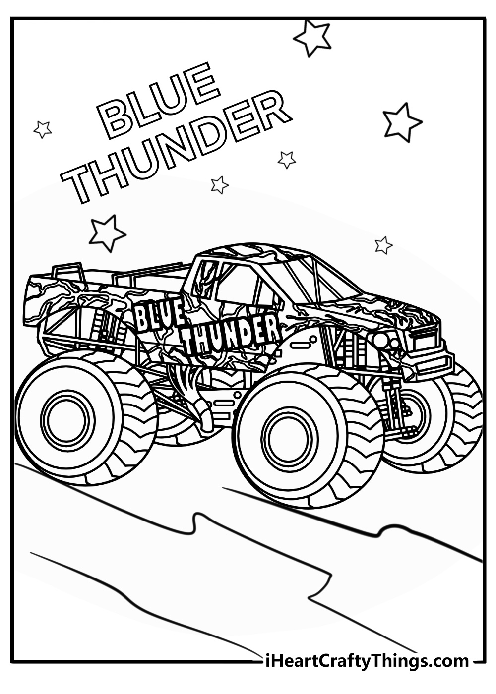 monster jam coloring pages