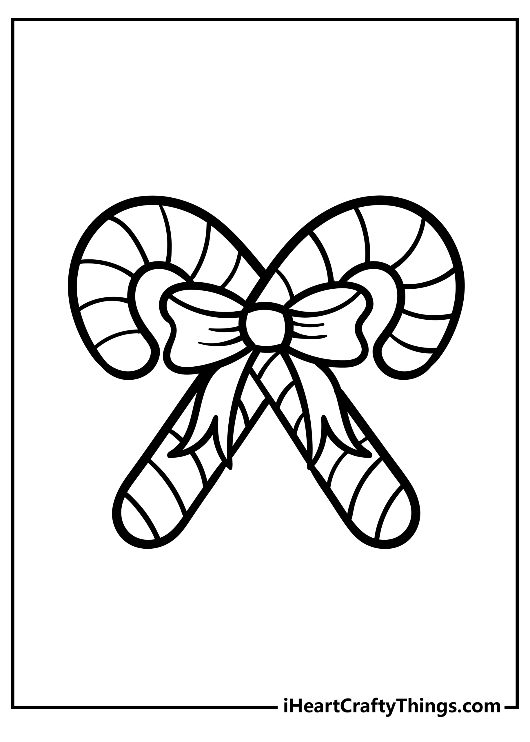 30 Candy Cane Coloring Pages 100 Free Printables