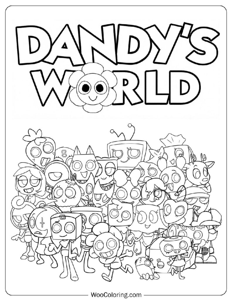 30 Dandy s World Coloring Pages Free PDF To Print Woo Coloring