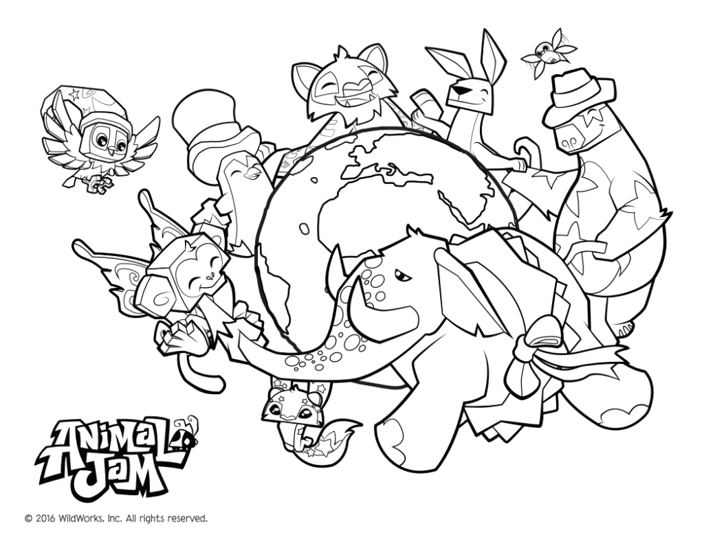 30 Free Printable Animal Jam Coloring Pages Oh La De