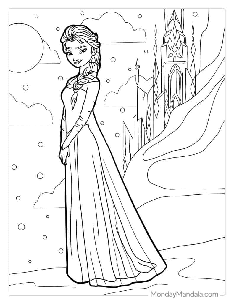 30 Frozen Coloring Pages Free PDF Printables 
