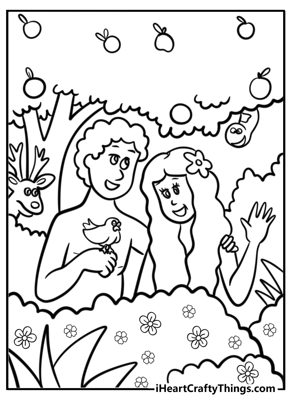30 New Adam And Eve Coloring Pages 100 Free To Print