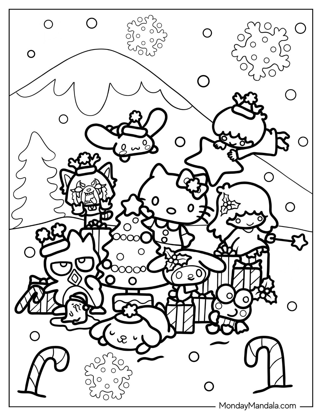 sanrio coloring pages