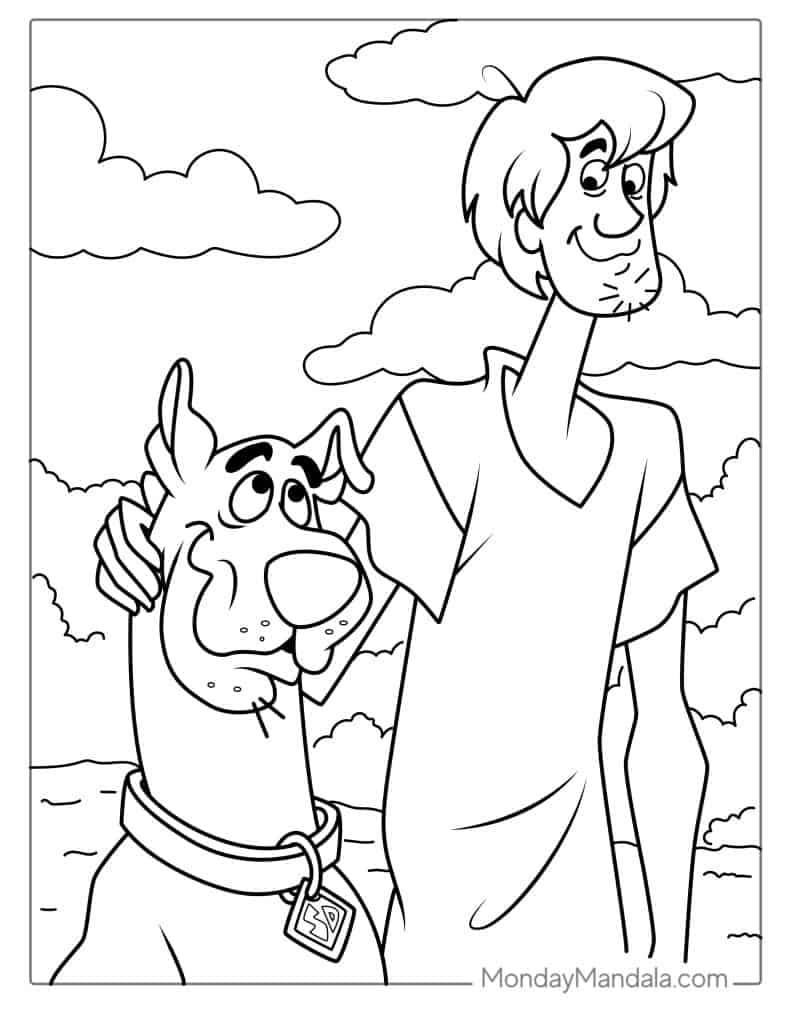 30 Scooby Doo Coloring Pages Free PDF Printables
