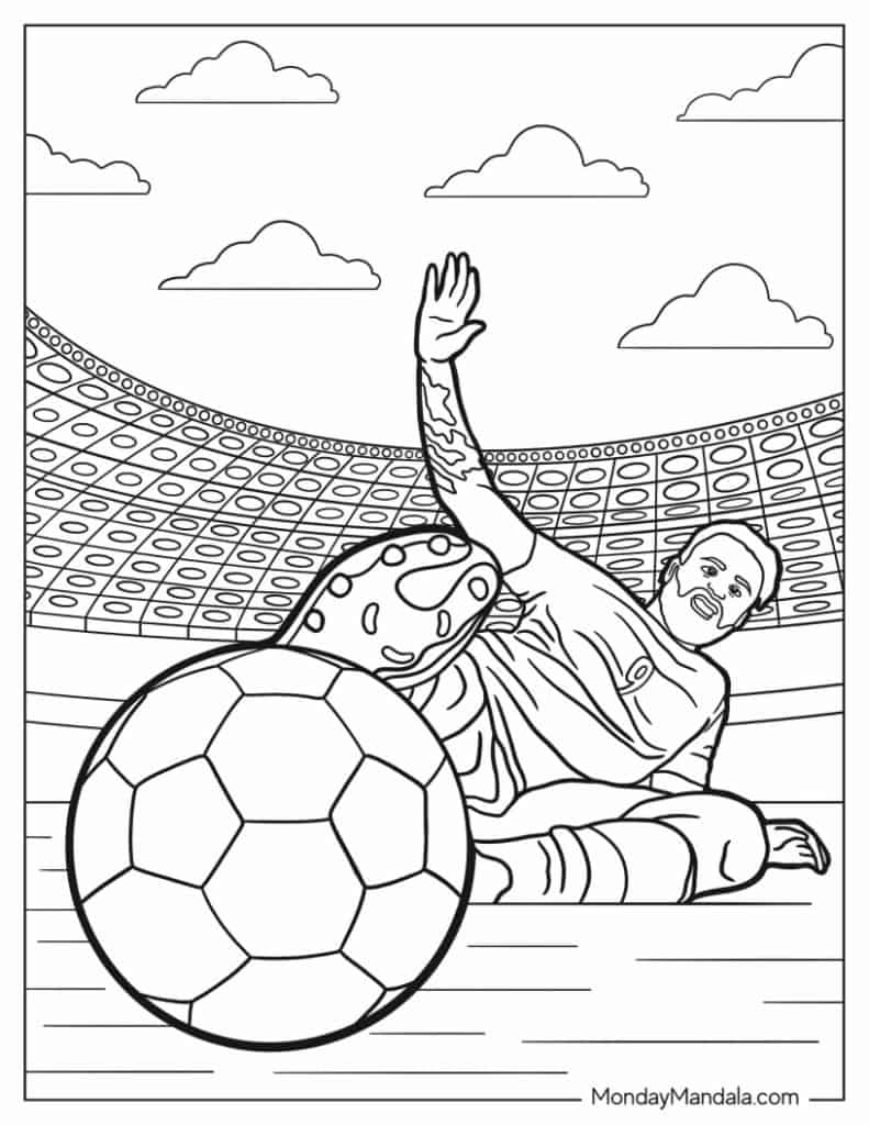 30 Soccer Coloring Pages Free PDF Printables 