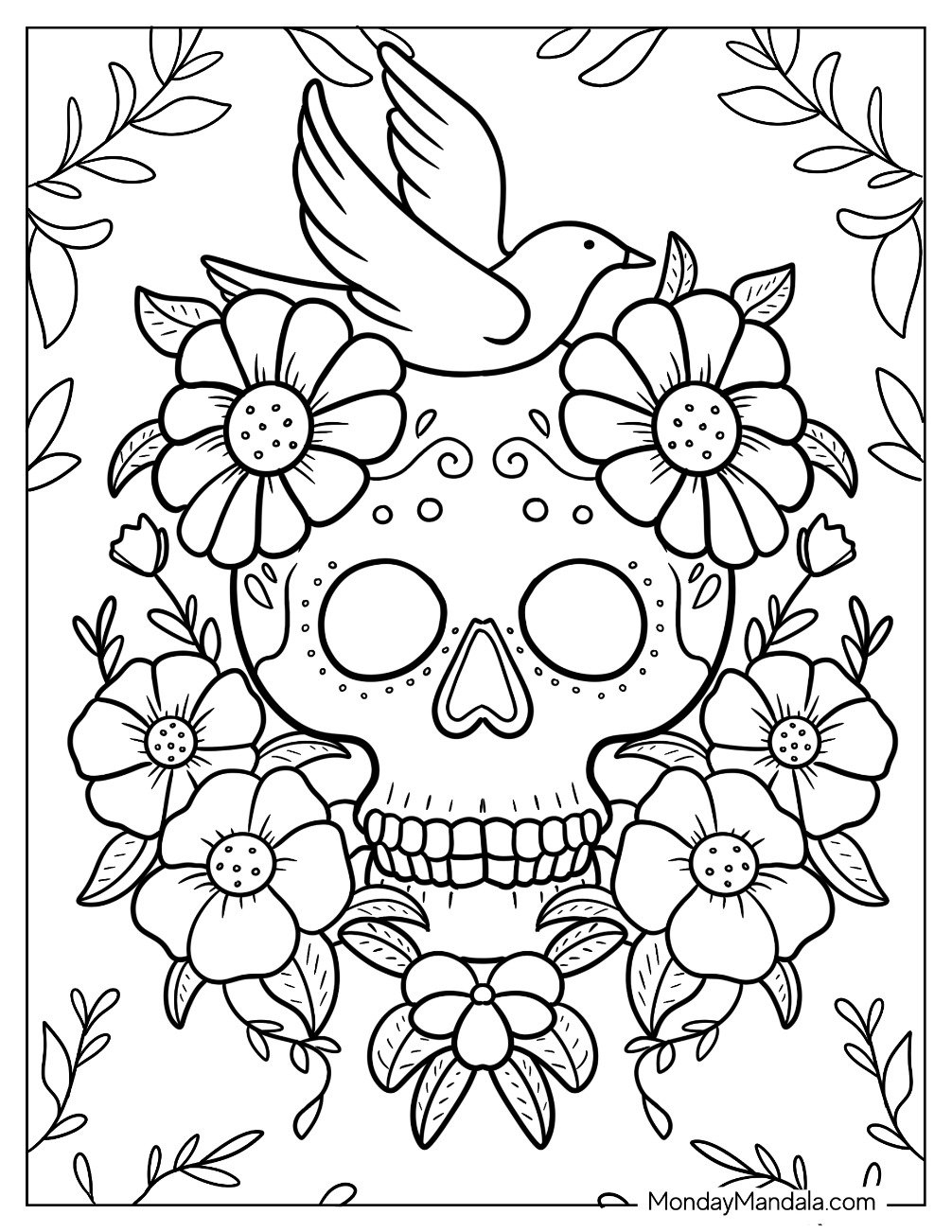 skull coloring pages