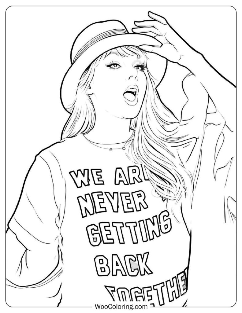 30 Taylor Swift Coloring Pages Free PDF To Print Woo Coloring