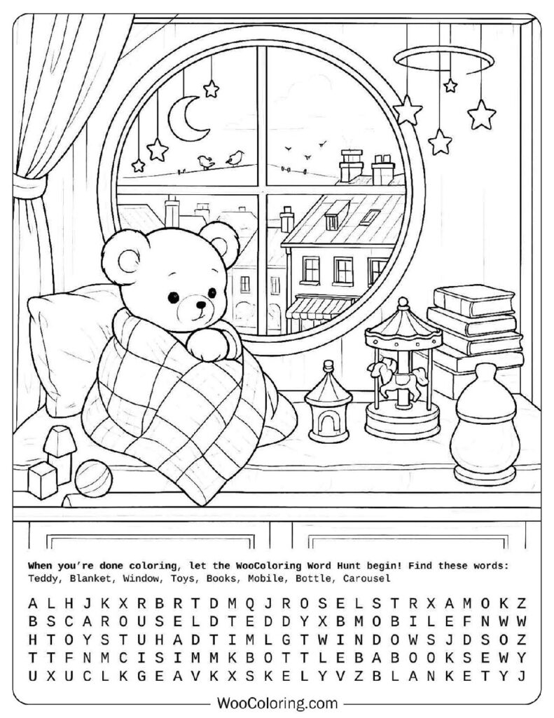 bear coloring page