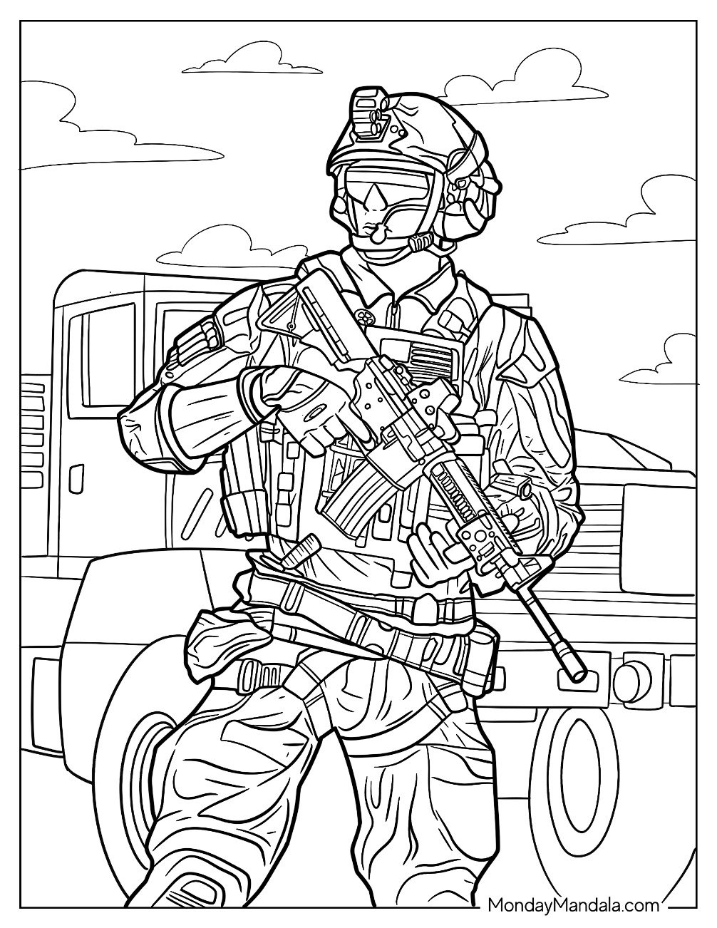 31 Soldier Coloring Pages Free PDF Printables 