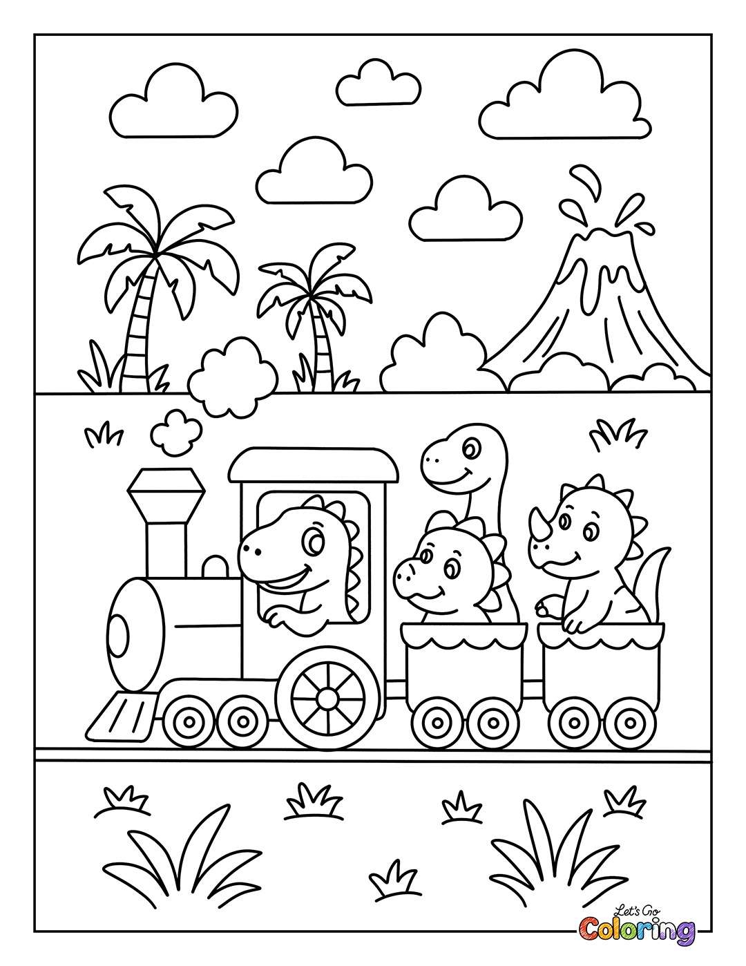 train coloring pages for preschoolers