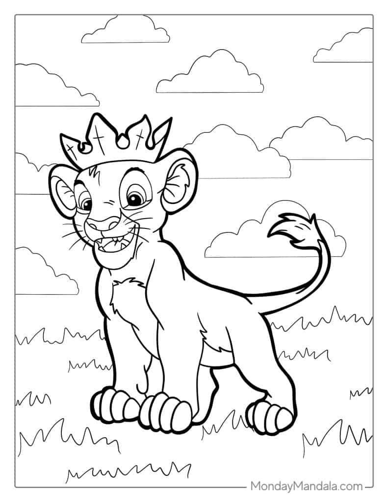 32 Lion King Coloring Pages Free PDF Printables