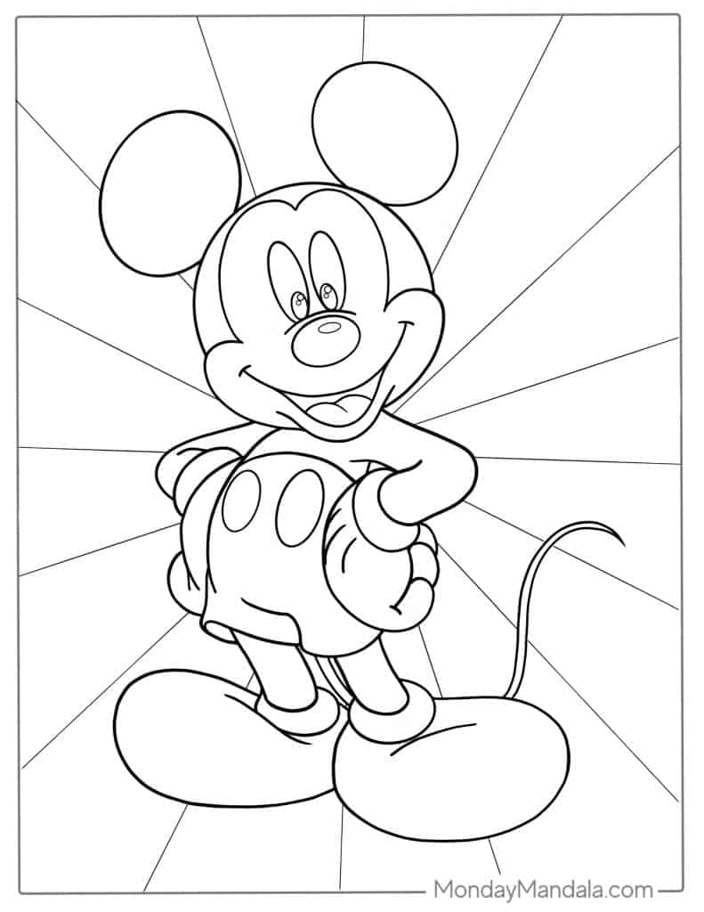 32 Mickey Mouse Coloring Pages Free PDF Printables
