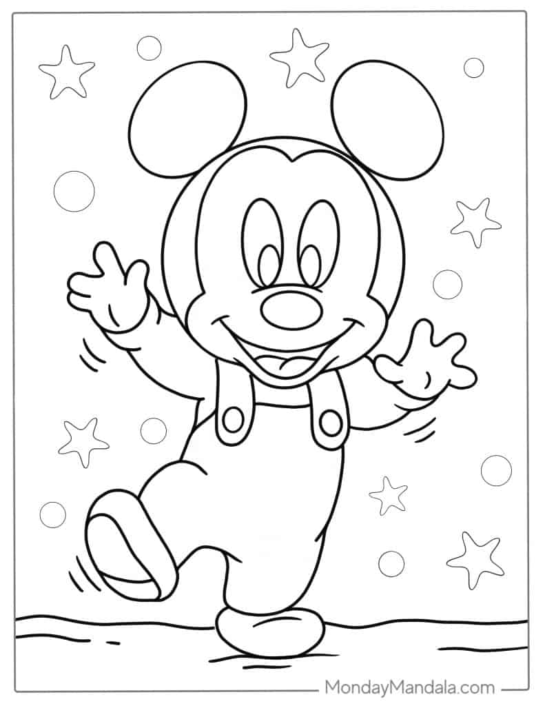 32 Mickey Mouse Coloring Pages Free PDF Printables